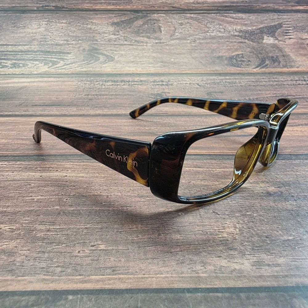 Calvin Klein R579S 206 Tortoise Shell Rectangle Eyeglasses Frames‎ 135mm